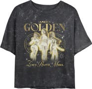 KPop Demon Hunters Junior's KPop Demon Hunters Huntrix Golden Trio Graphic T-Shirt