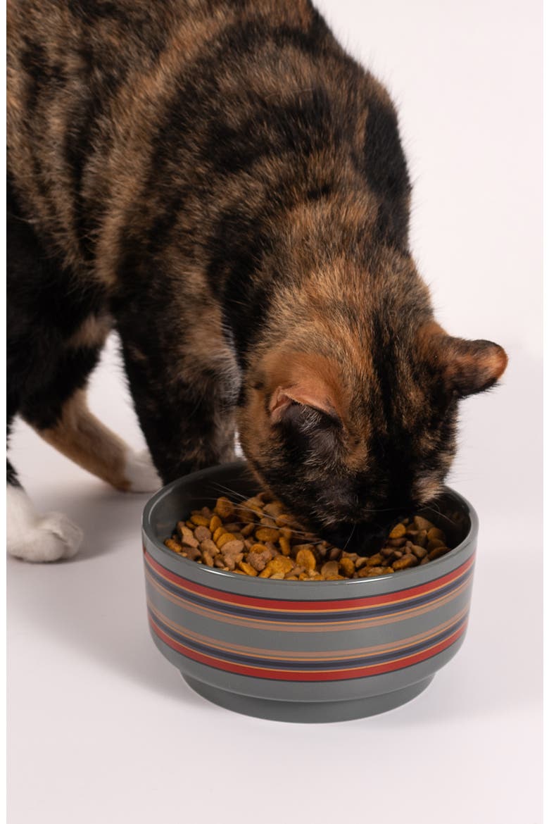 Ceramic Pet Food Bowl, Alternate, color, VINTAGE CAMP GREEN