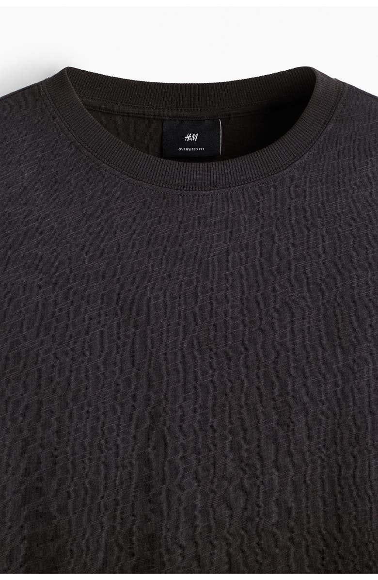 H&M Oversized Fit T-shirt, Alternate, color, Black