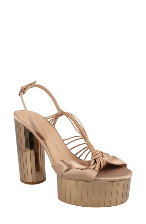 Sabrina Mirrored Platform Sandal