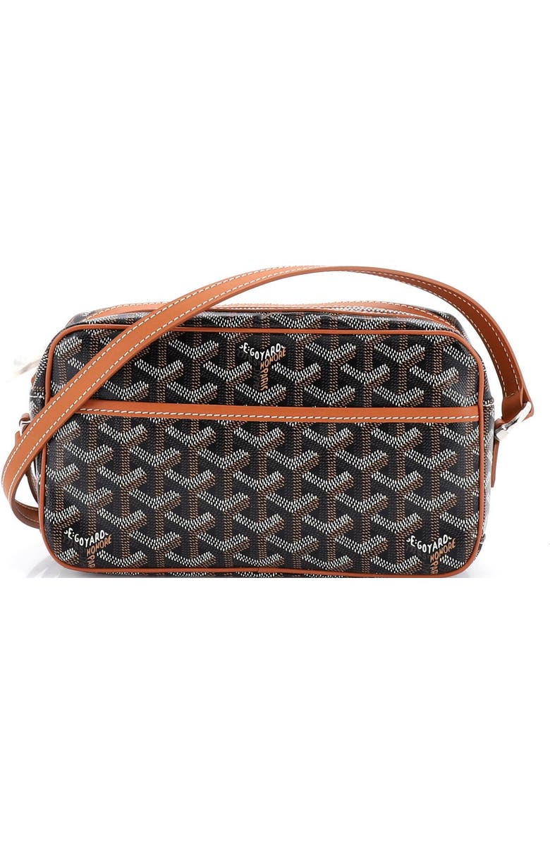 Pre-Owned Goyard Cap Vert Bag Coated Canvas, Main, color, Brown