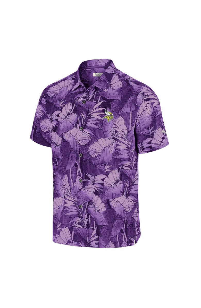 Tommy Bahama Men's Tommy Bahama Purple Minnesota Vikings Big & Tall Coast Nuevo Fronds IslandZone Button-Up Shirt, Alternate, color, Purple