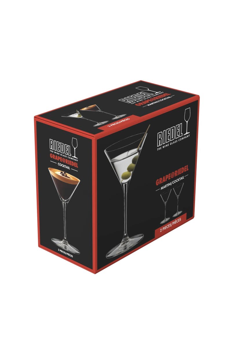 Riedel Grape@ Martini Cocktail Glass, Set of 2, 7 ounce, Alternate, color, Clear