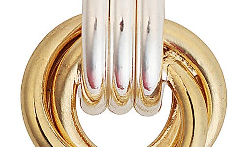 Panacea 2-tone Dorr Knocker Drop Earrings In Two Tone