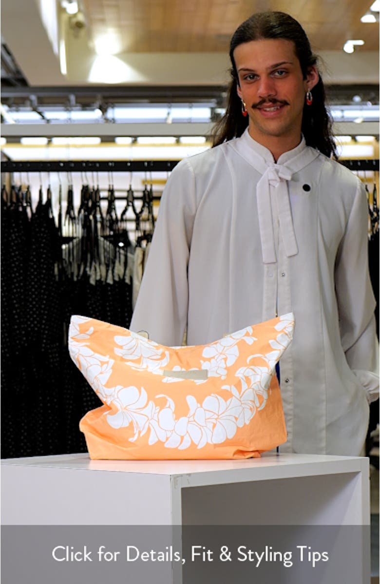 Day Tripper Plumeria Lei Water Resistant Tote, sales video thumbnail