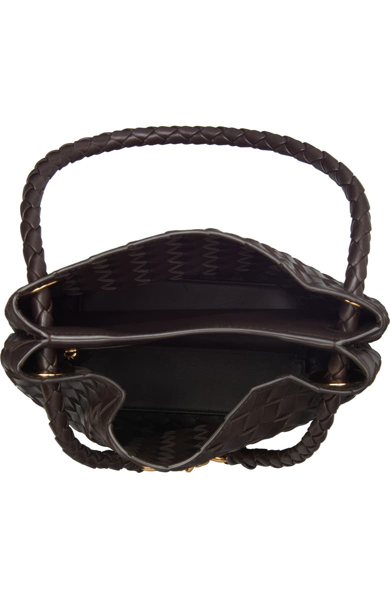 Bottega Veneta Small Andiamo Intrecciato Leather Bucket Bag, Alternate, color, Fondant-M Brass-Fond