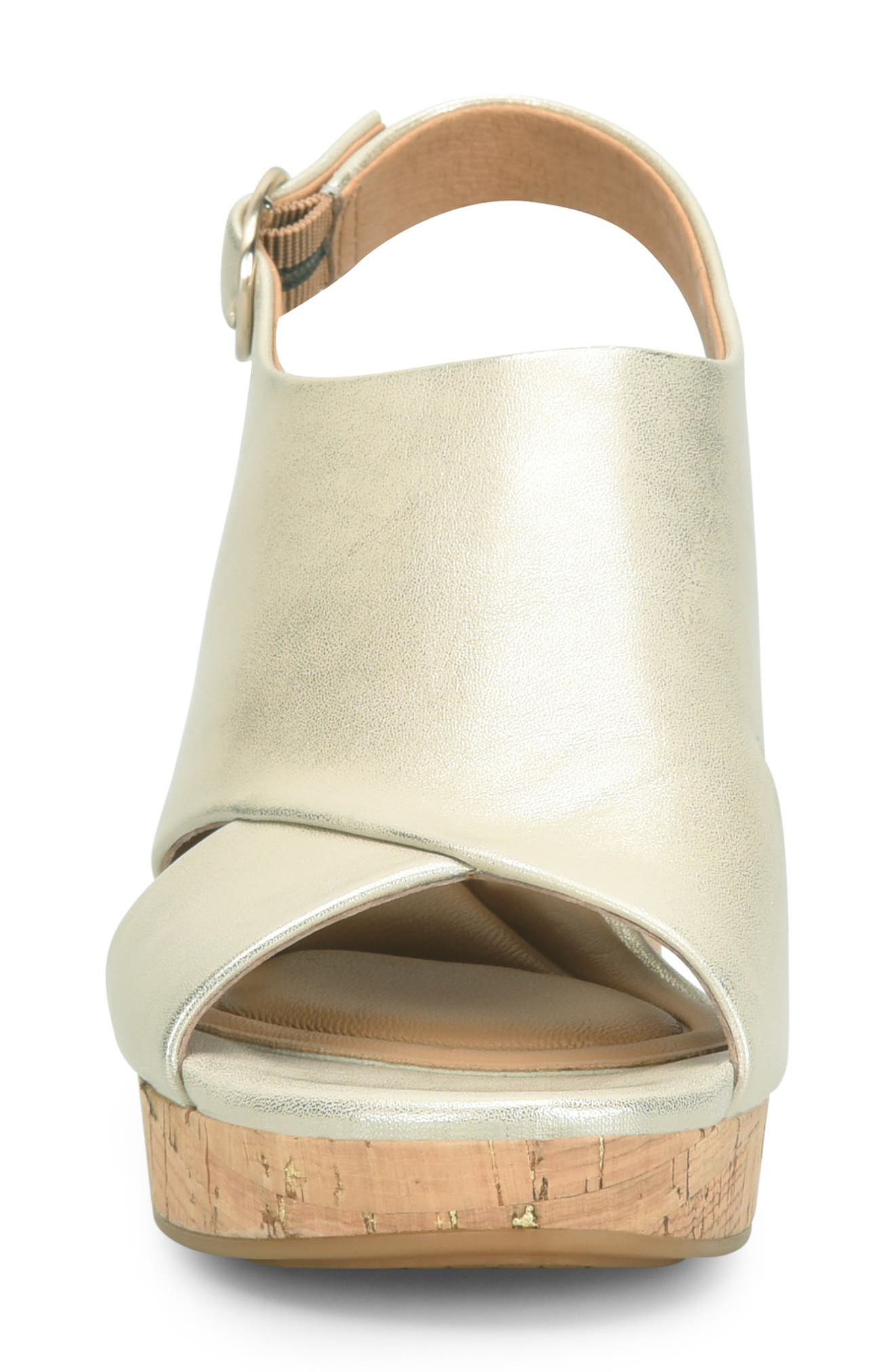 Liv Slingback Platform Sandal, Alternate, color, PLATINO