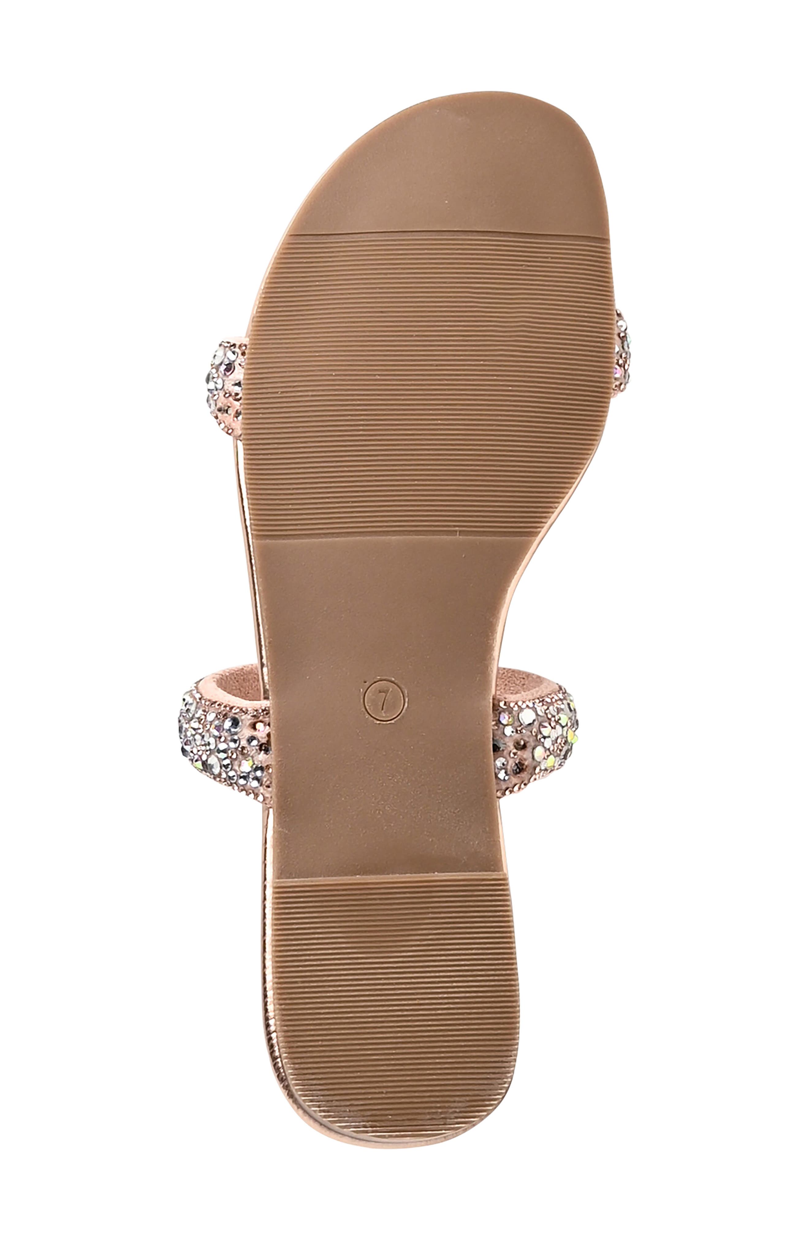 Trinity Slide Sandal, Alternate, color, ROSE GOLD