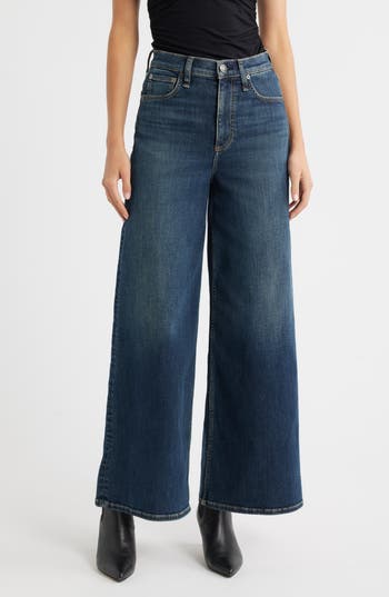 rag & bone Flexi Sofie High Waist Wide Leg Jeans in Ness at Nordstrom Rack, Size 26