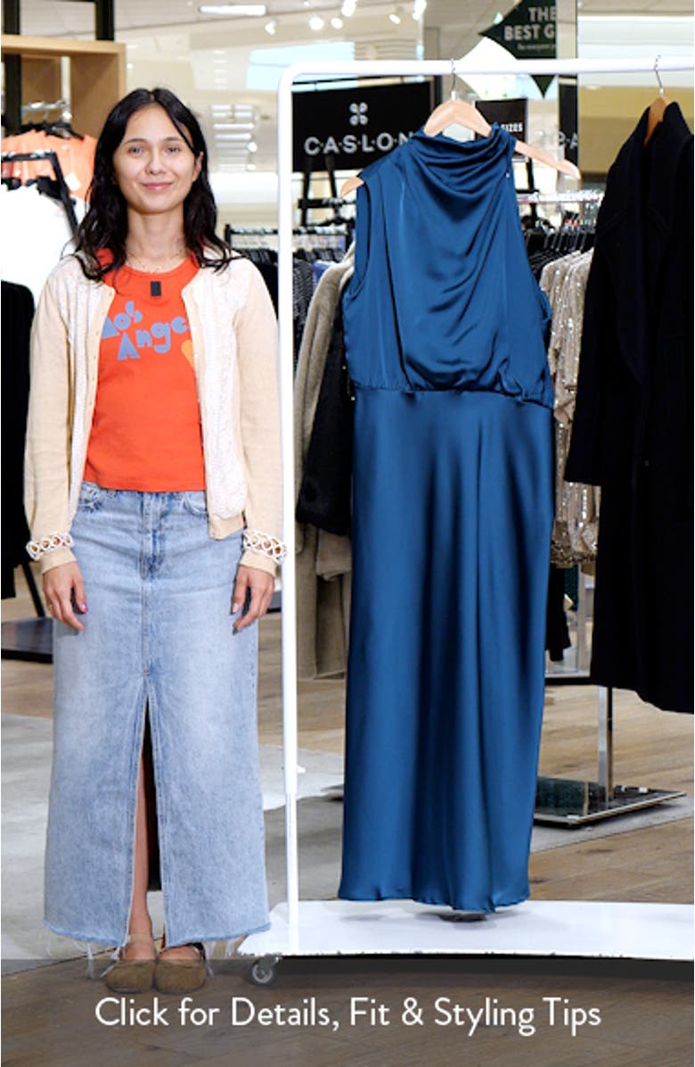 Annabelle Satin Maxi Dress