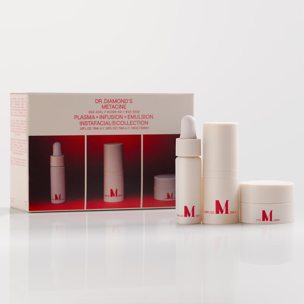 Dr. Diamond’s Metacine Dr. Diamond's Metacine Instafacial® Collection Discovery Trio Plasma, Infusion & Emulsion Set $125 V In Transparent
