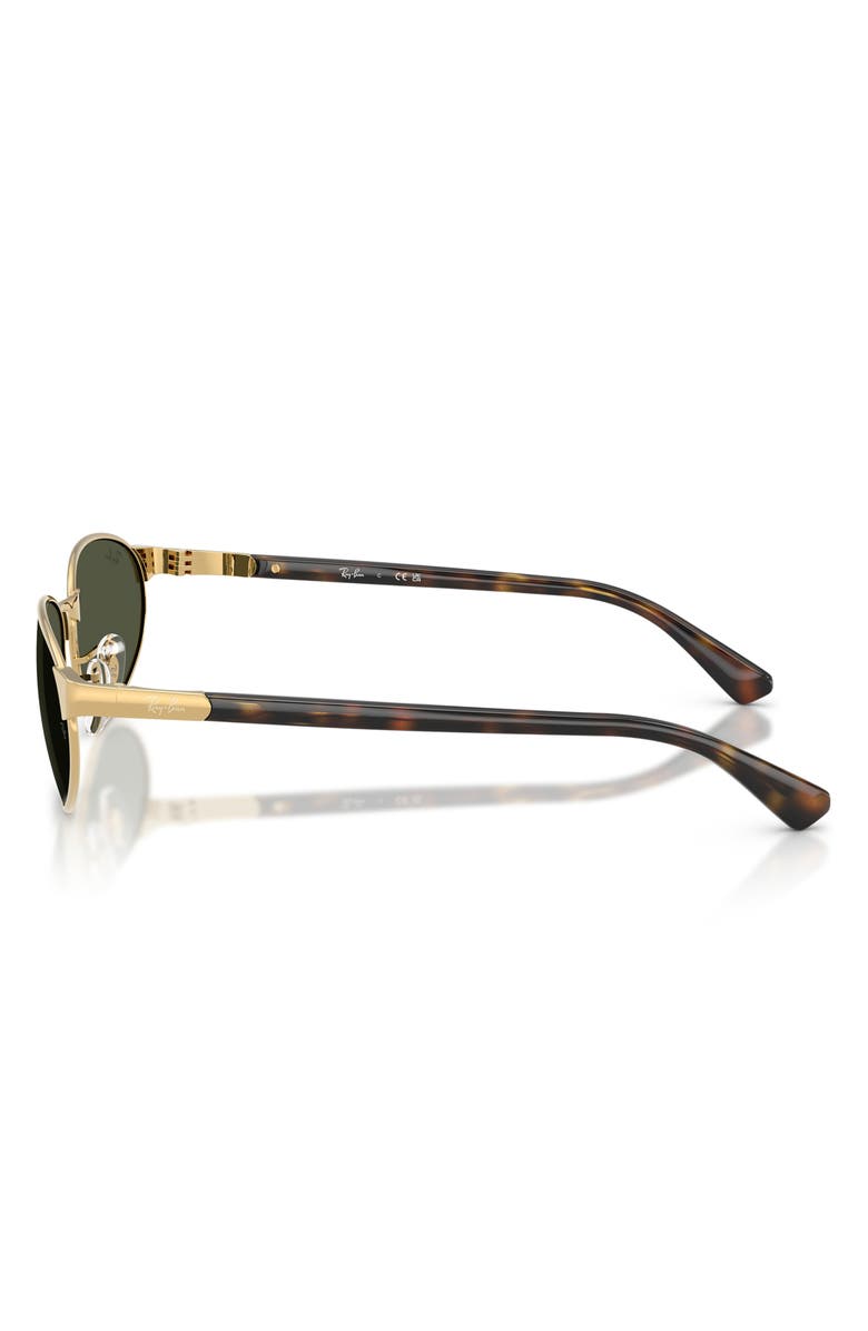 Ray-Ban 56mm Irregular Sunglasses, Alternate, color, Arista / Green