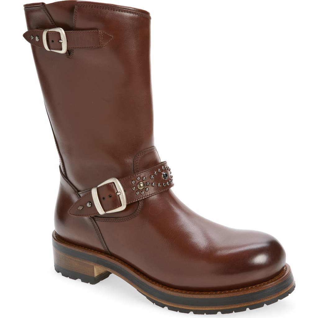 Second / Layer Second Layer 12-inch Rider Boot In Brown Leather
