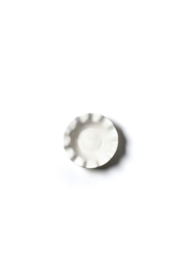 Signature White Ruffle Flare Small Bowl, Alternate, color, White