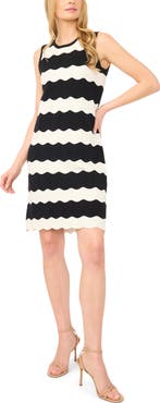 Halogen® Sleeveless Scalloped Shift