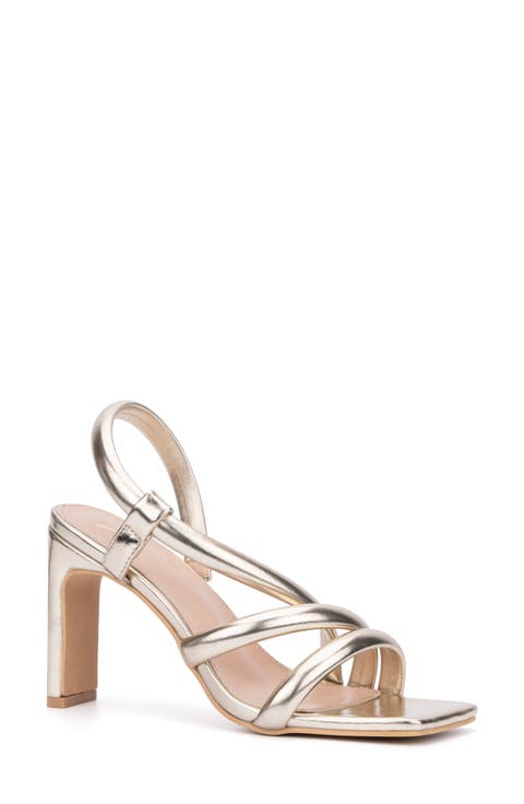 Albina Asymmetrical Heeed Sandal (Women)