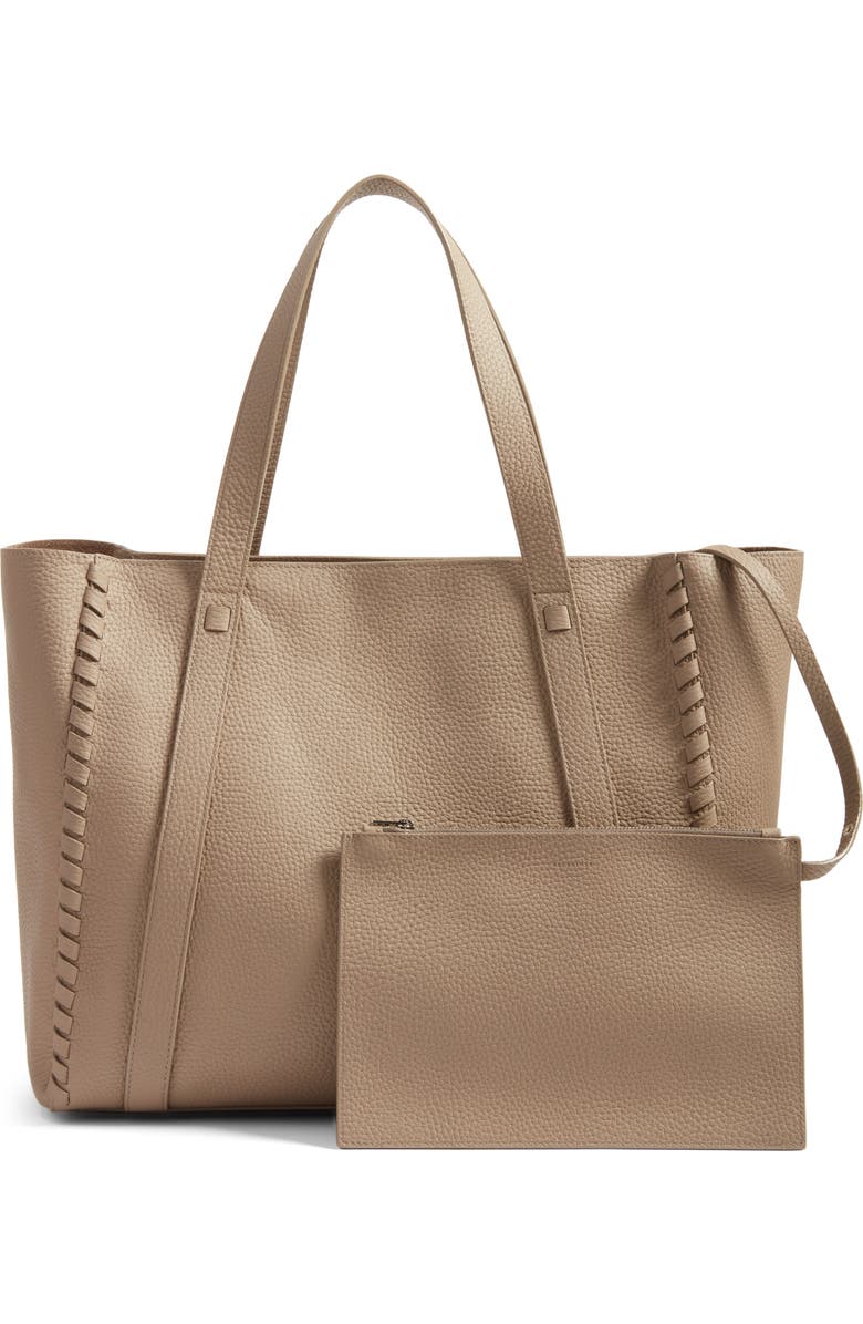 AllSaints Raye Leather Tote, Alternate, color,