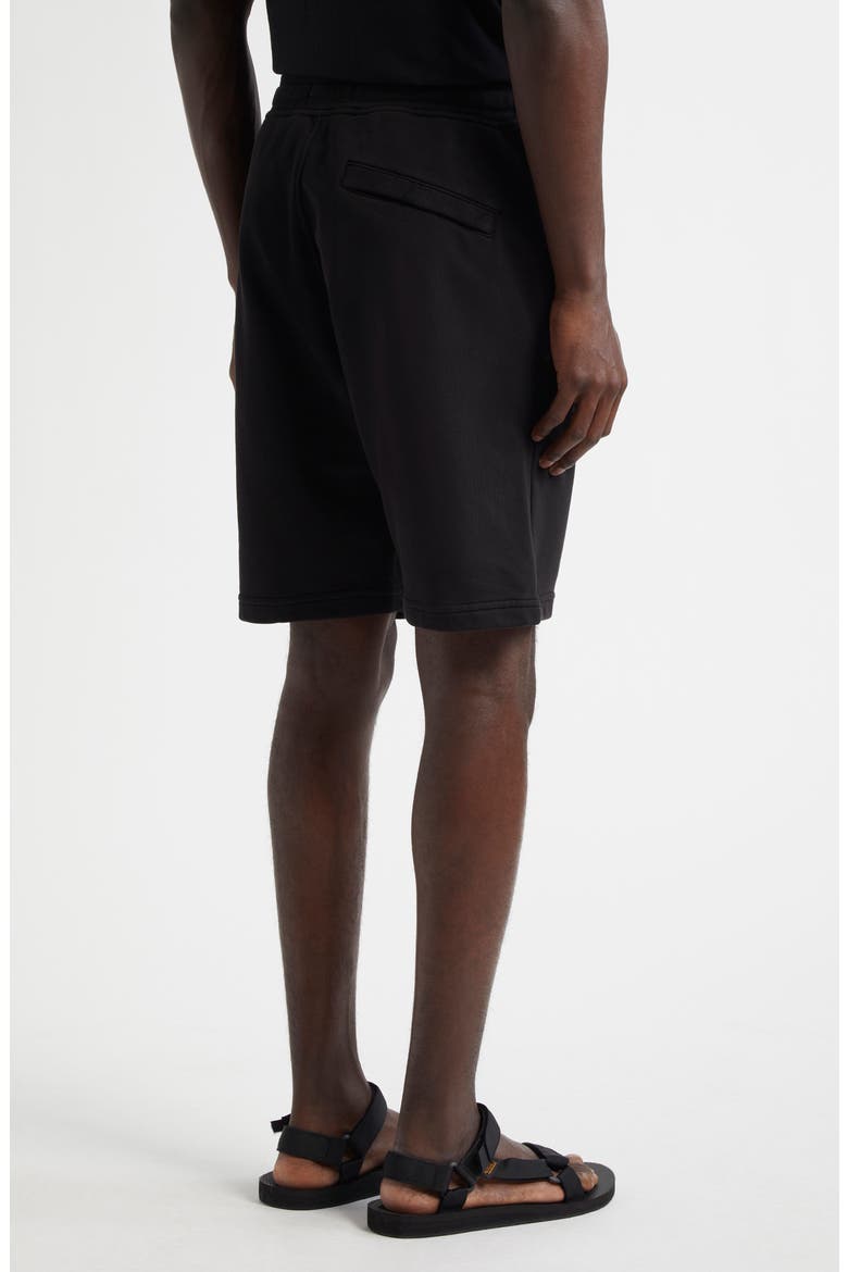 Cotton Fleece Cargo Bermuda Shorts, Alternate, color, V0029 BLACK
