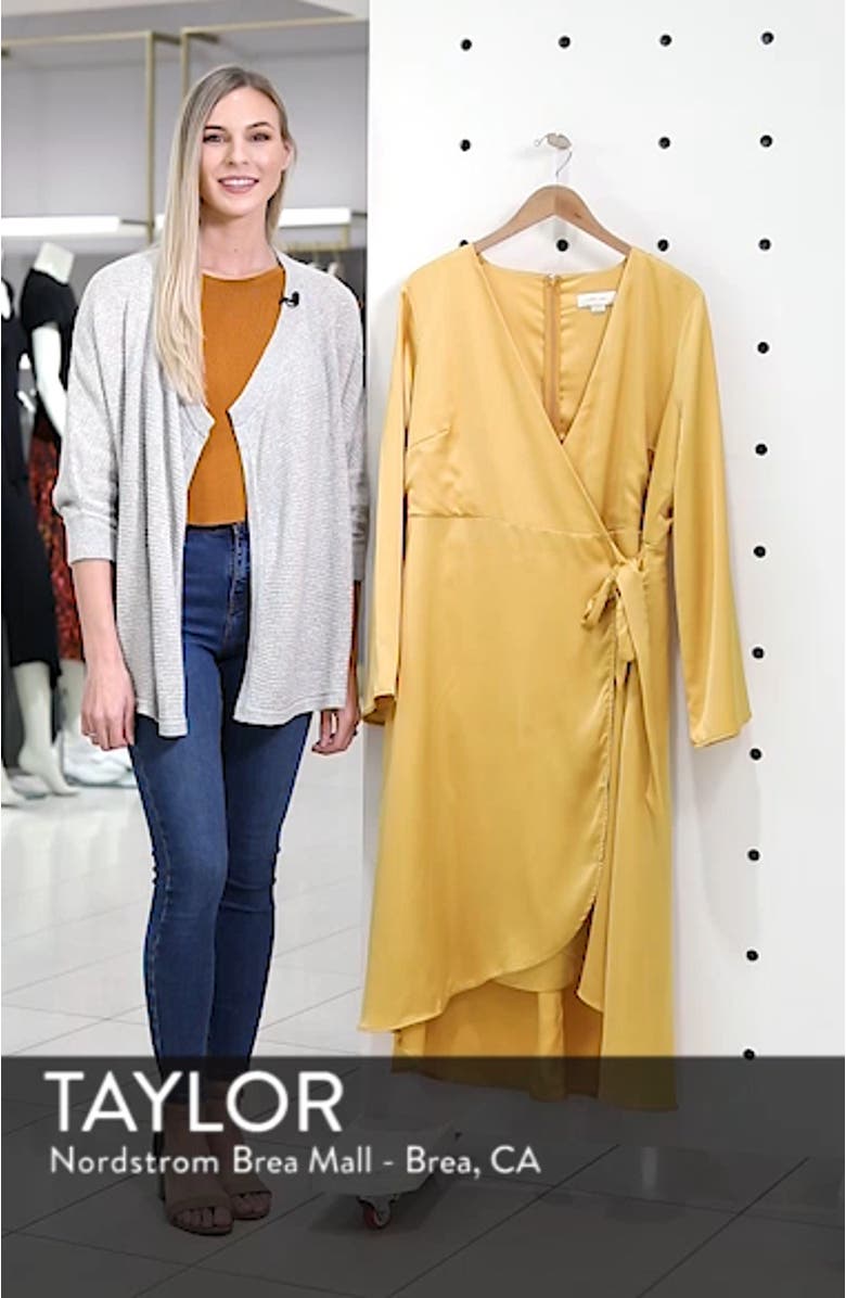 Satin Wrap Dress, sales video thumbnail