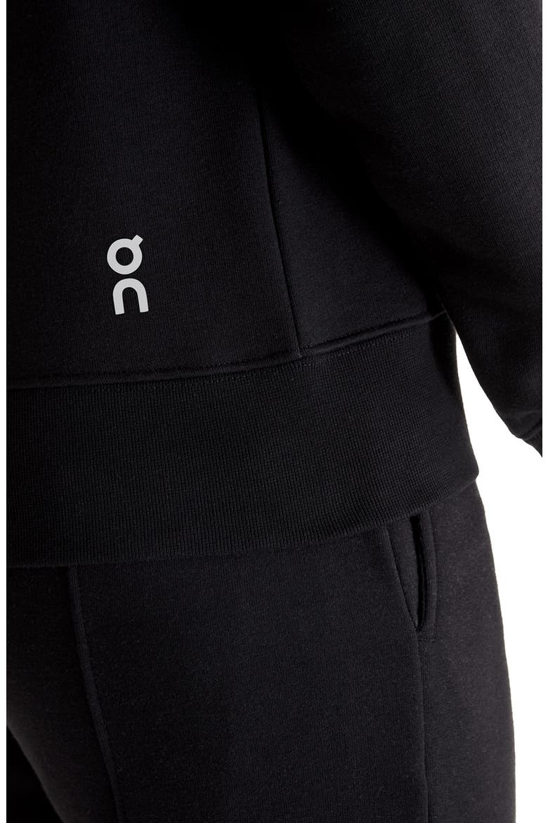 Club Crewneck Cotton Blend Sweatshirt, Alternate, color, BLACK