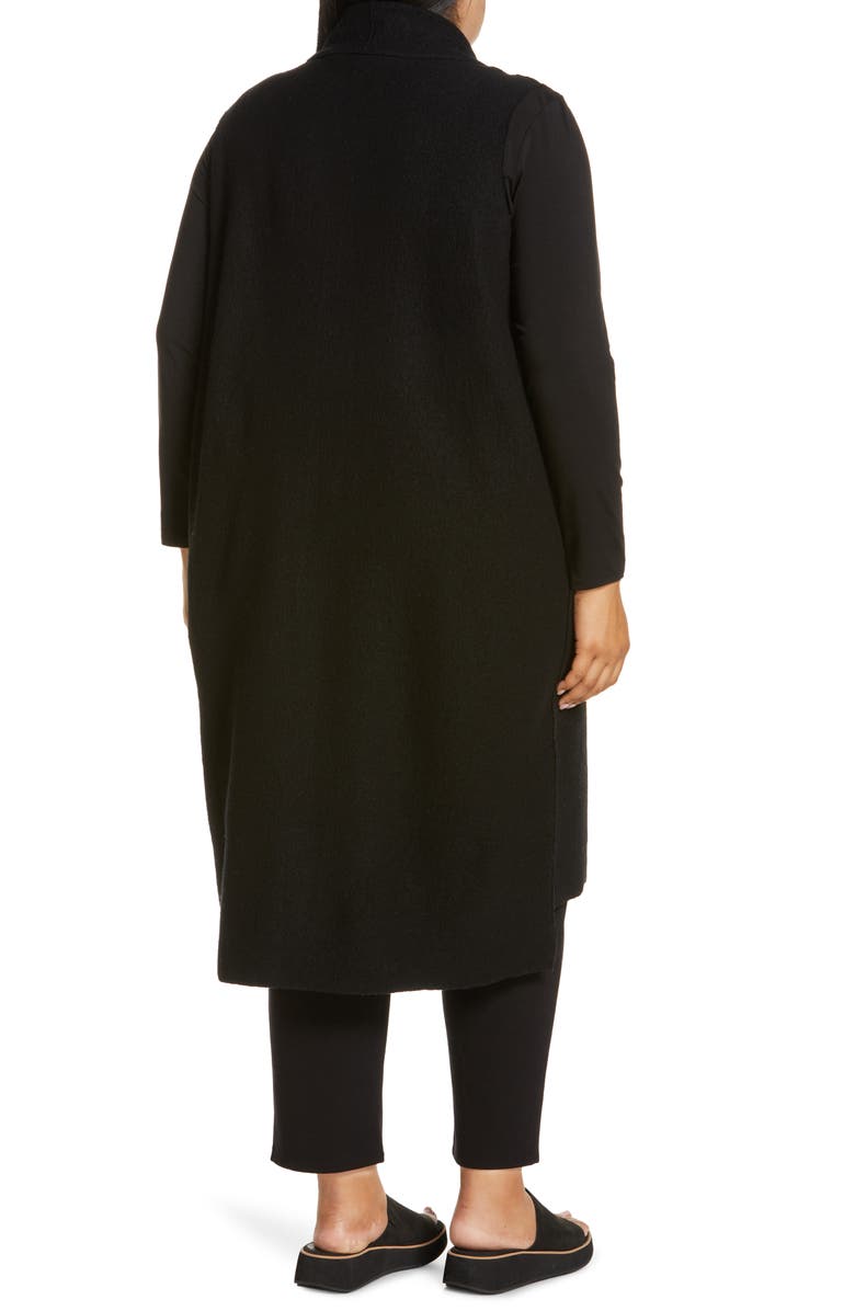 Eileen Fisher Boiled Wool Long Vest, Alternate, color, 