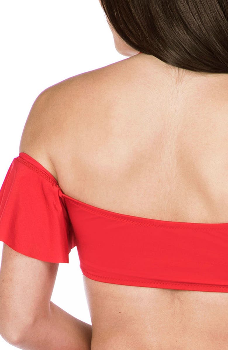 Trina Turk Getaway Twist Bandeau Top, Alternate, color,