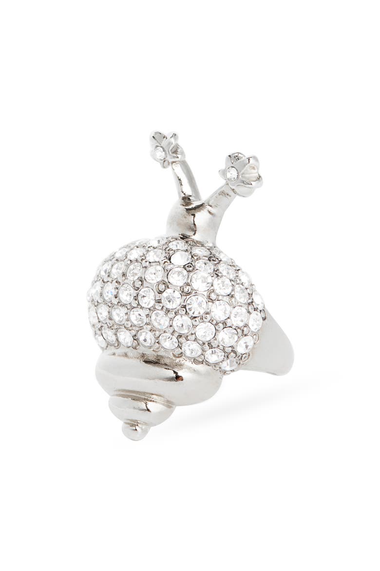 Crystal Clear Snail Ring, Main, color, CRYSTAL CLEAR