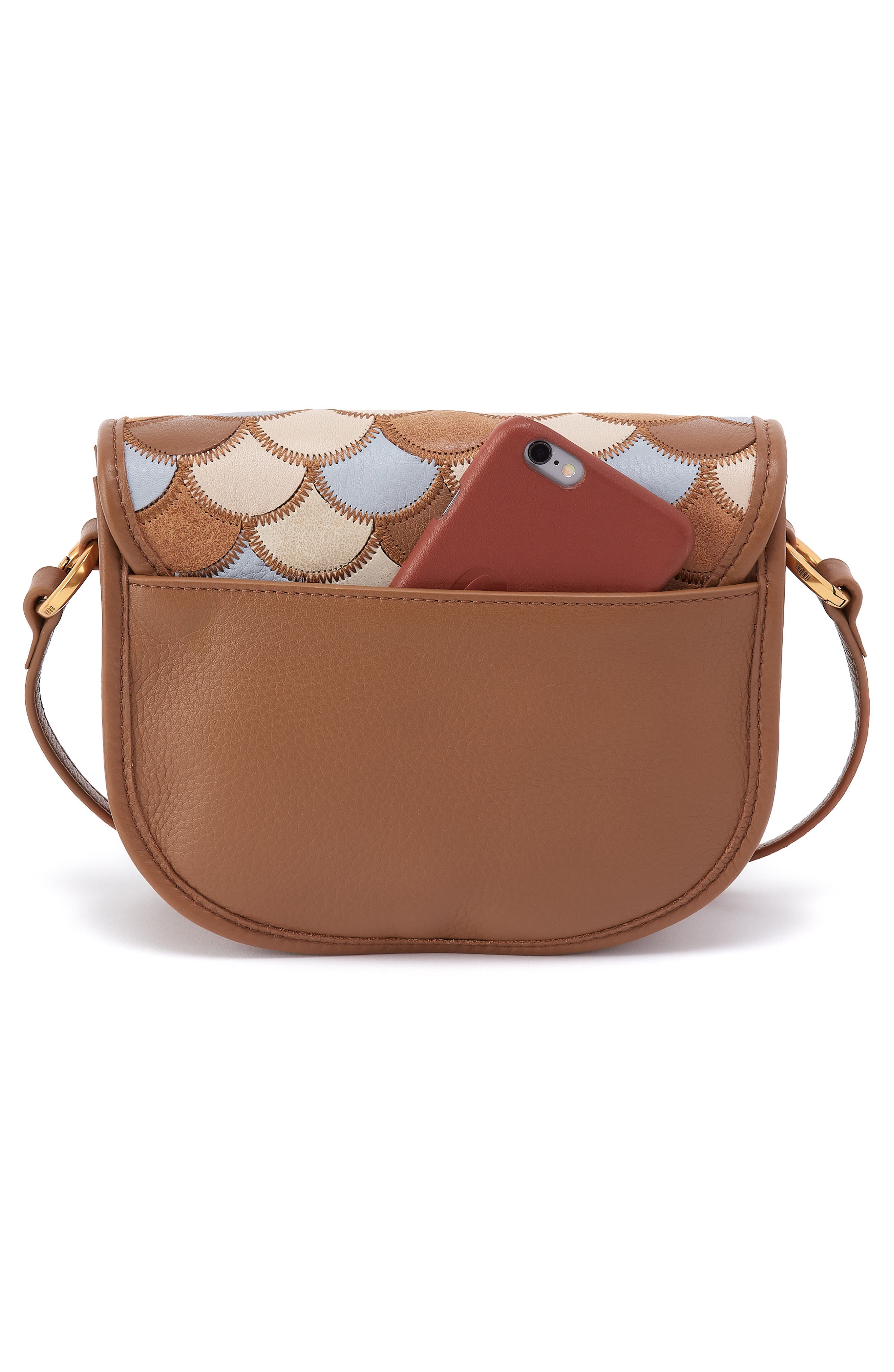 HOBO Small Kiva Leather Crossbody Bag, Alternate, color, Timber Brown