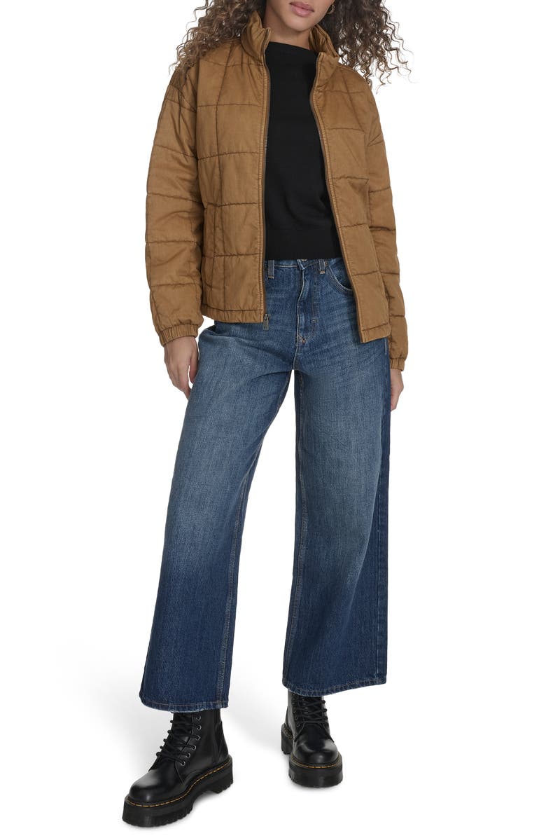 Levi's Box Quilted Water Resistant Cotton Jacket, Alternate, color, Tobacco