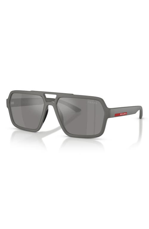 Prada Linea Rossa 59mm Pilot Sunglasses