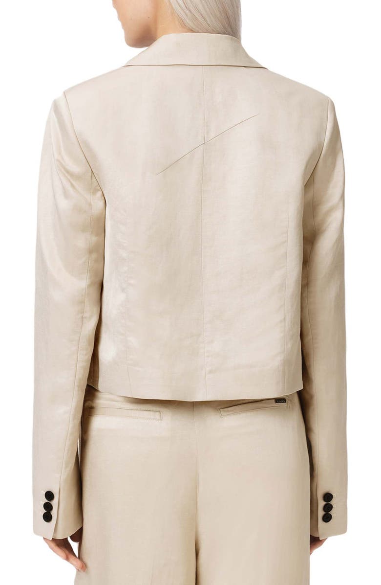 AllSaints Helena Crop Blazer, Alternate, color, Stone