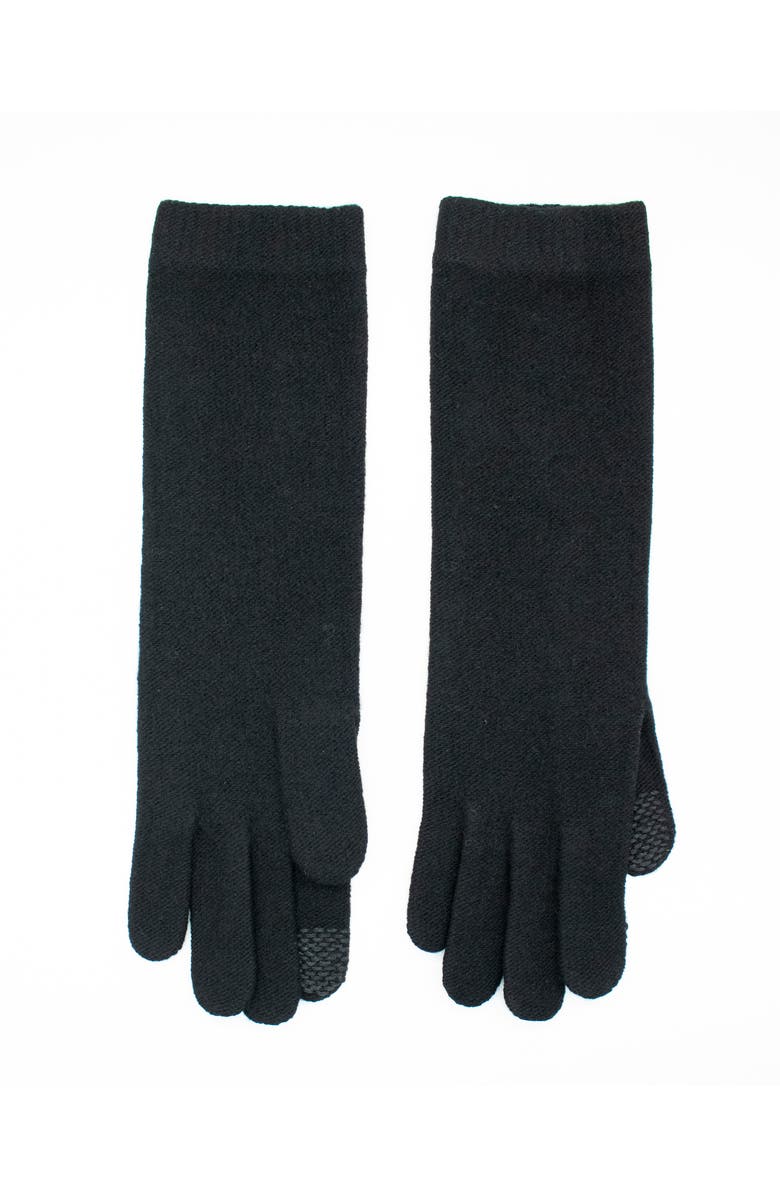 Portolano Cashmere tech gloves, Main, color, Black