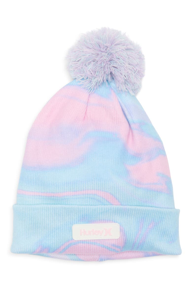 Kids' Tie Dye Beanie, Main, color, MINT FOAM