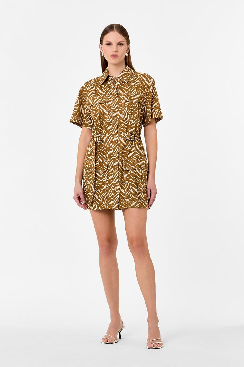 Rianne Print Dress, Alternate, color, ABSTRACT ZEBRA