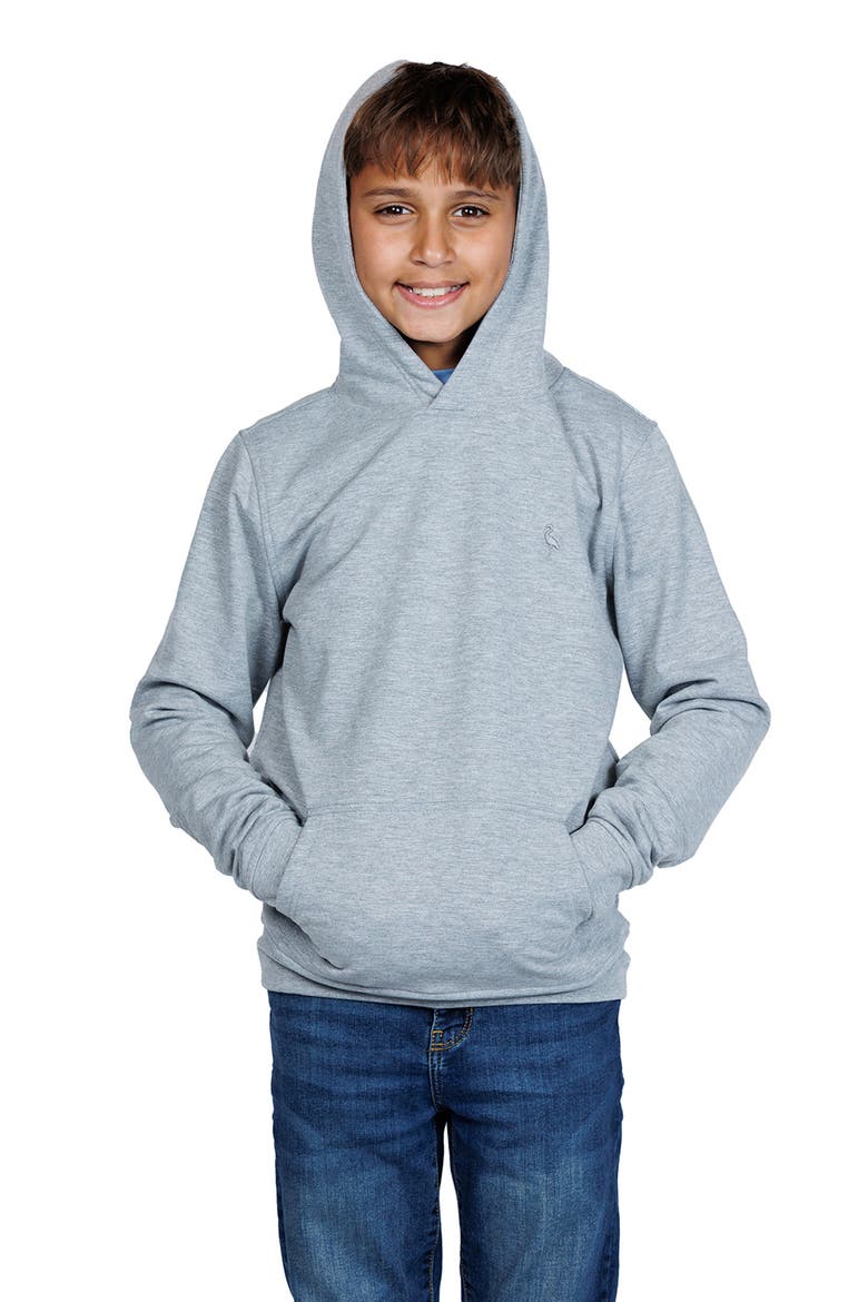 Kids' Fleece Hoodie, Alternate, color, GREY HEATHER