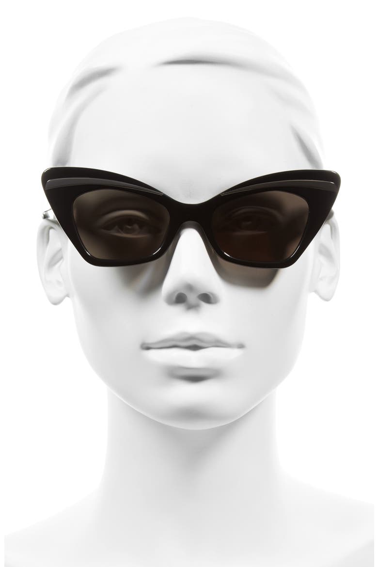 Babou 50mm Sunglasses, Alternate, color, BLACK/ SILVER