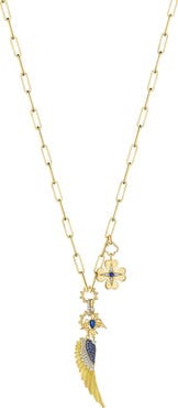 Hueb Penka Diamond & Sapphire Multicharm Necklace
