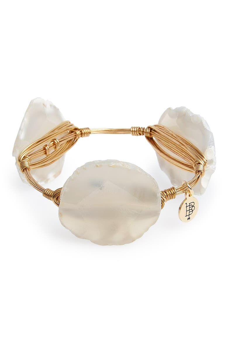 Stone Bracelet, Alternate, color, WHITE