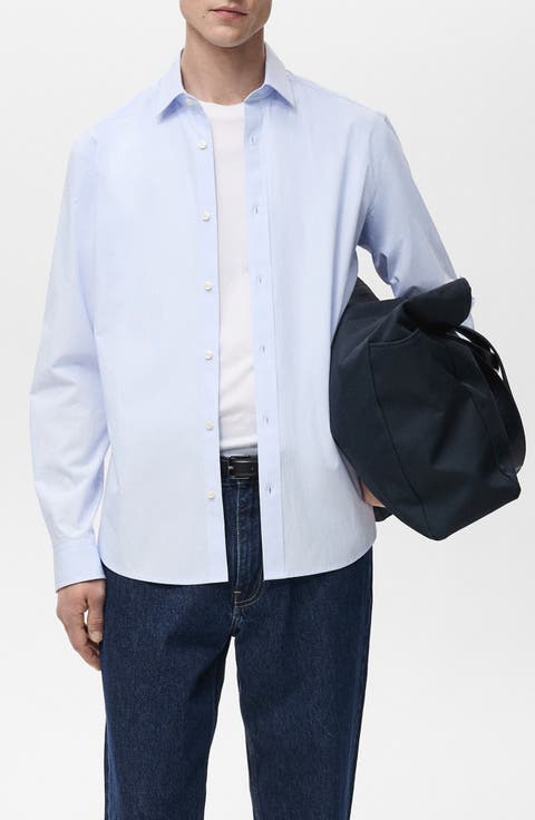 Stripe Slim Fit Button-Up Shirt