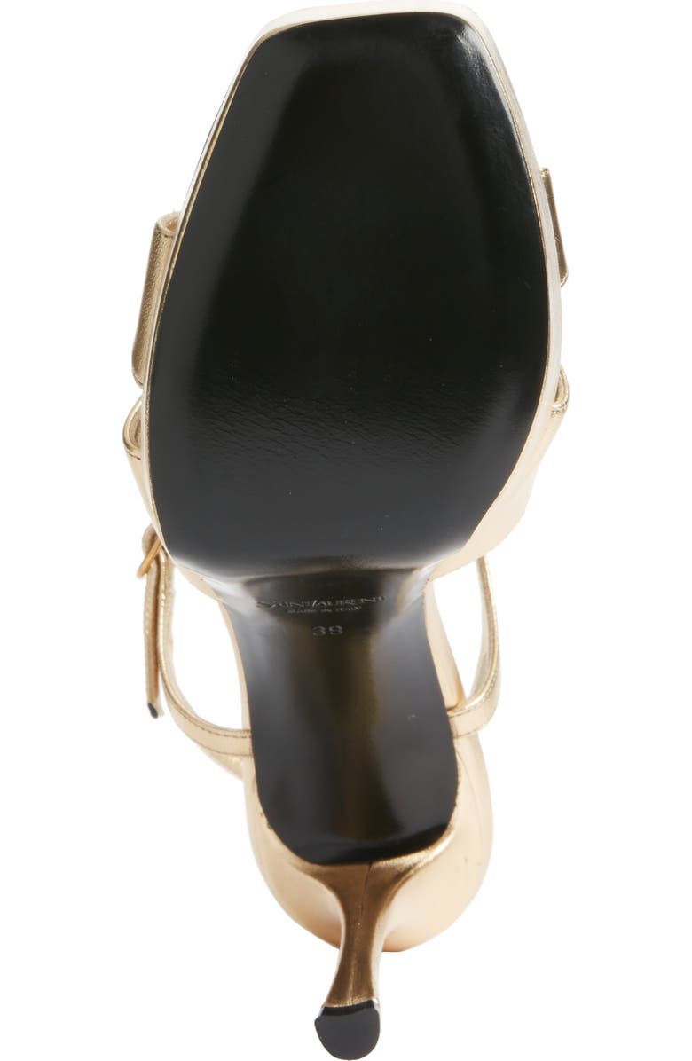 Saint Laurent Debbie Platform Sandal, Alternate, color, Egypt Gold
