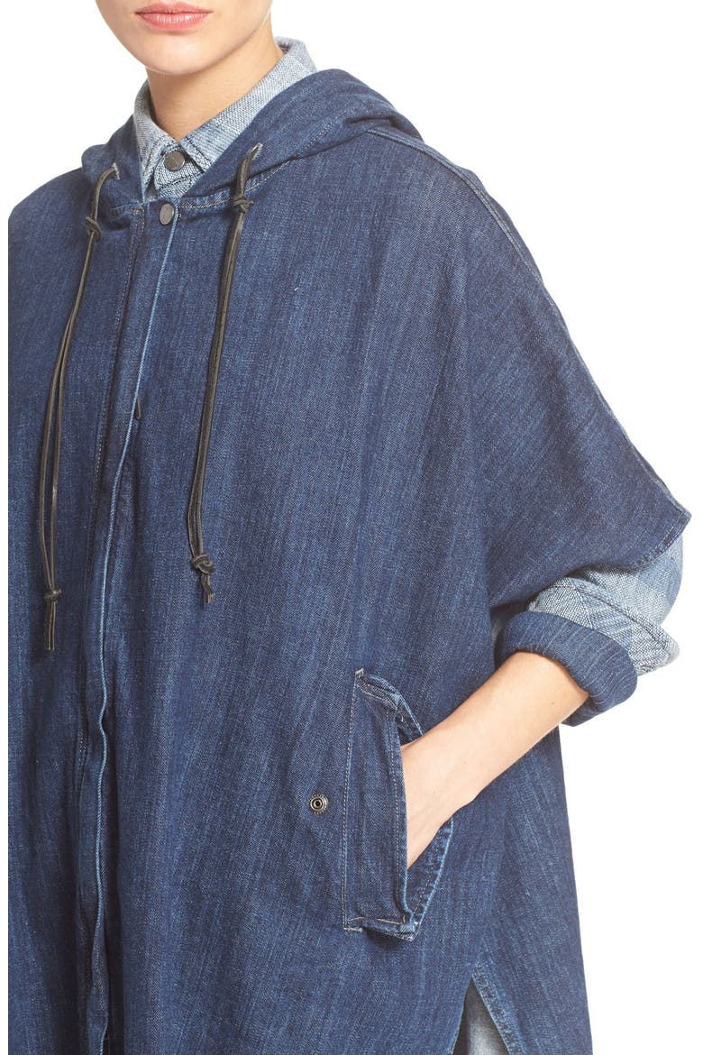 'The Patch Pocket' Ombré Stripe Denim Shirt, Alternate, color, DREAMER STRIPE