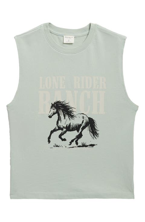 Kids' Lone Rider Graphic Cotton Muscle T-Shirt (Little Kid & Big Kid)