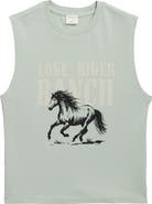 PacSun Kids' Lone Rider Graphic Cotton Muscle T-Shirt