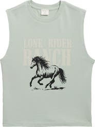 PacSun Kids' Lone Rider Graphic Cotton Muscle T-Shirt
