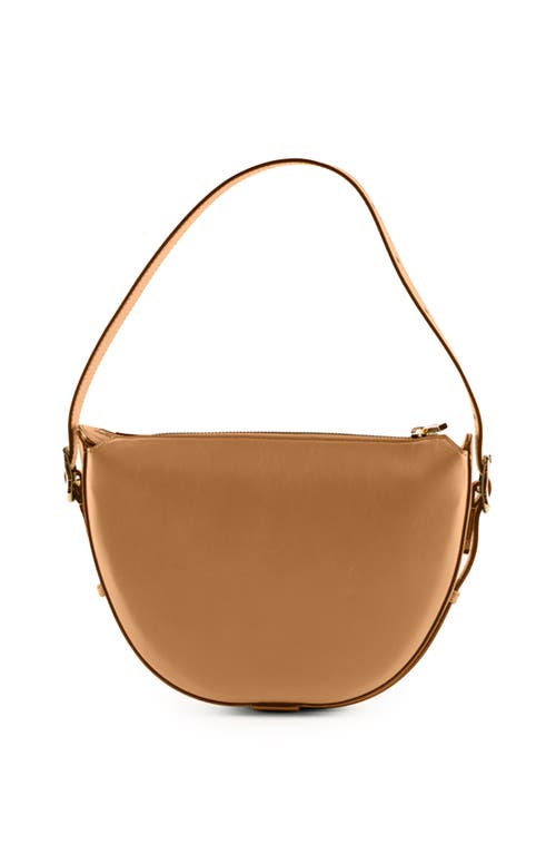 Senreve Mini Fortuna Smooth Leather Convertible Crescent Shoulder Bag