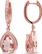 Julianna B. Simulated Morganite & Cubic Zirconia Drop Earrings