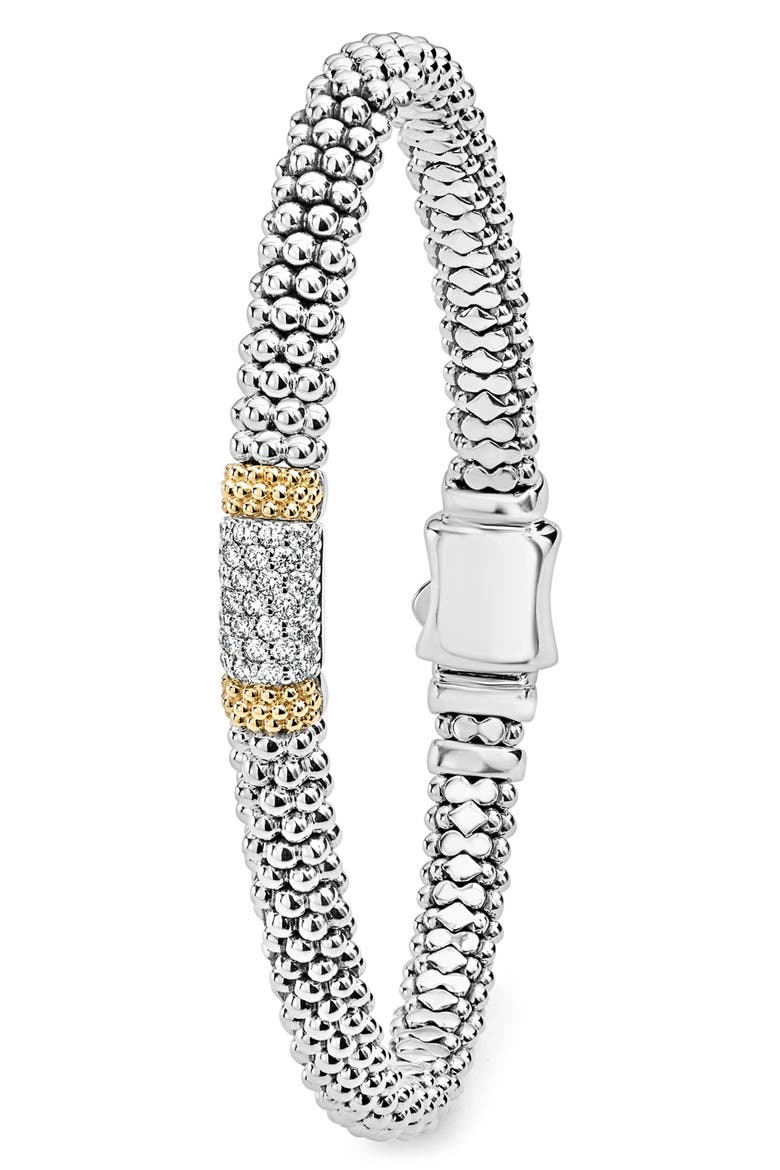 Caviar Lux Diamond Caviar Bracelet, Alternate, color, 0.35 PAVE SS