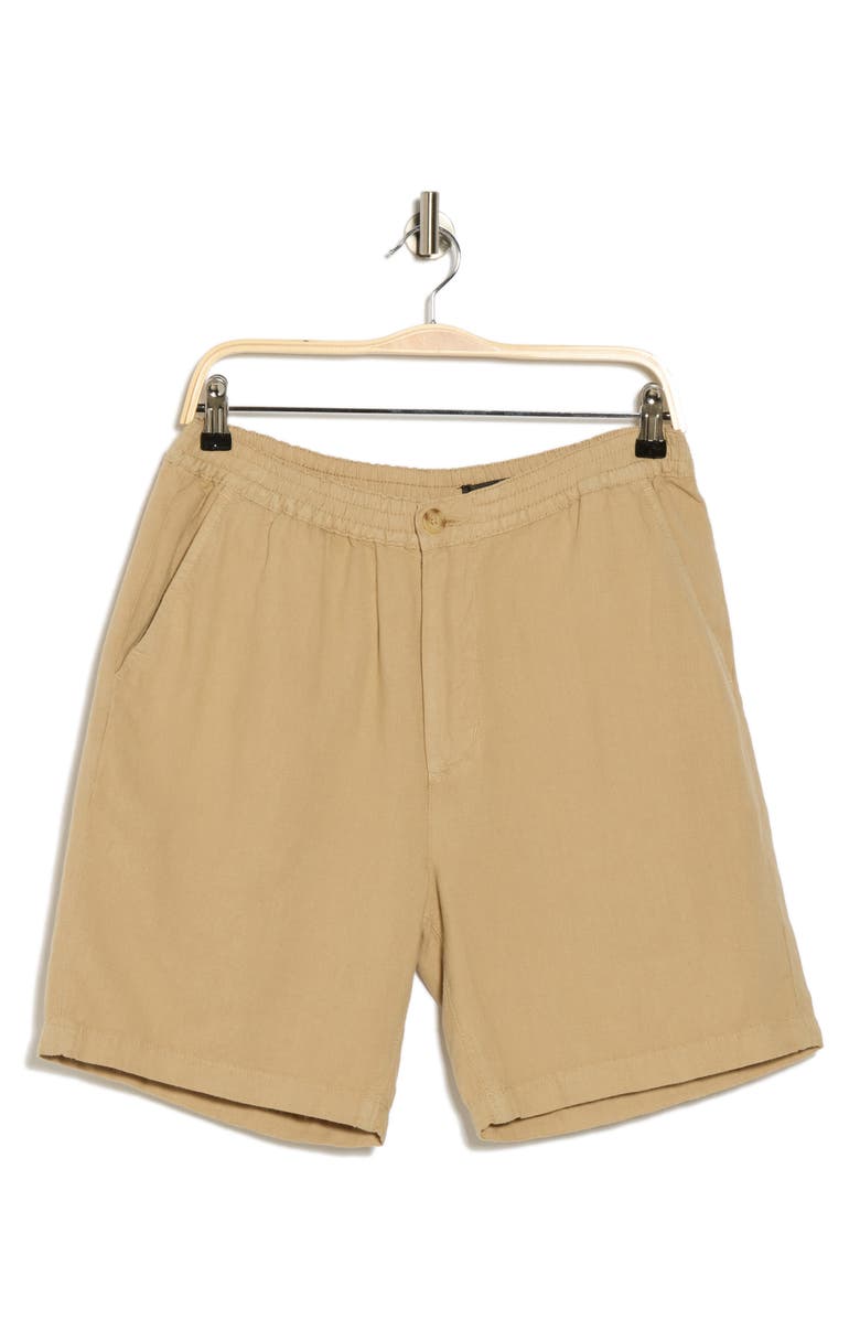 AG Paxton Linen & Cotton Shorts, Alternate, color, Ravine Beige