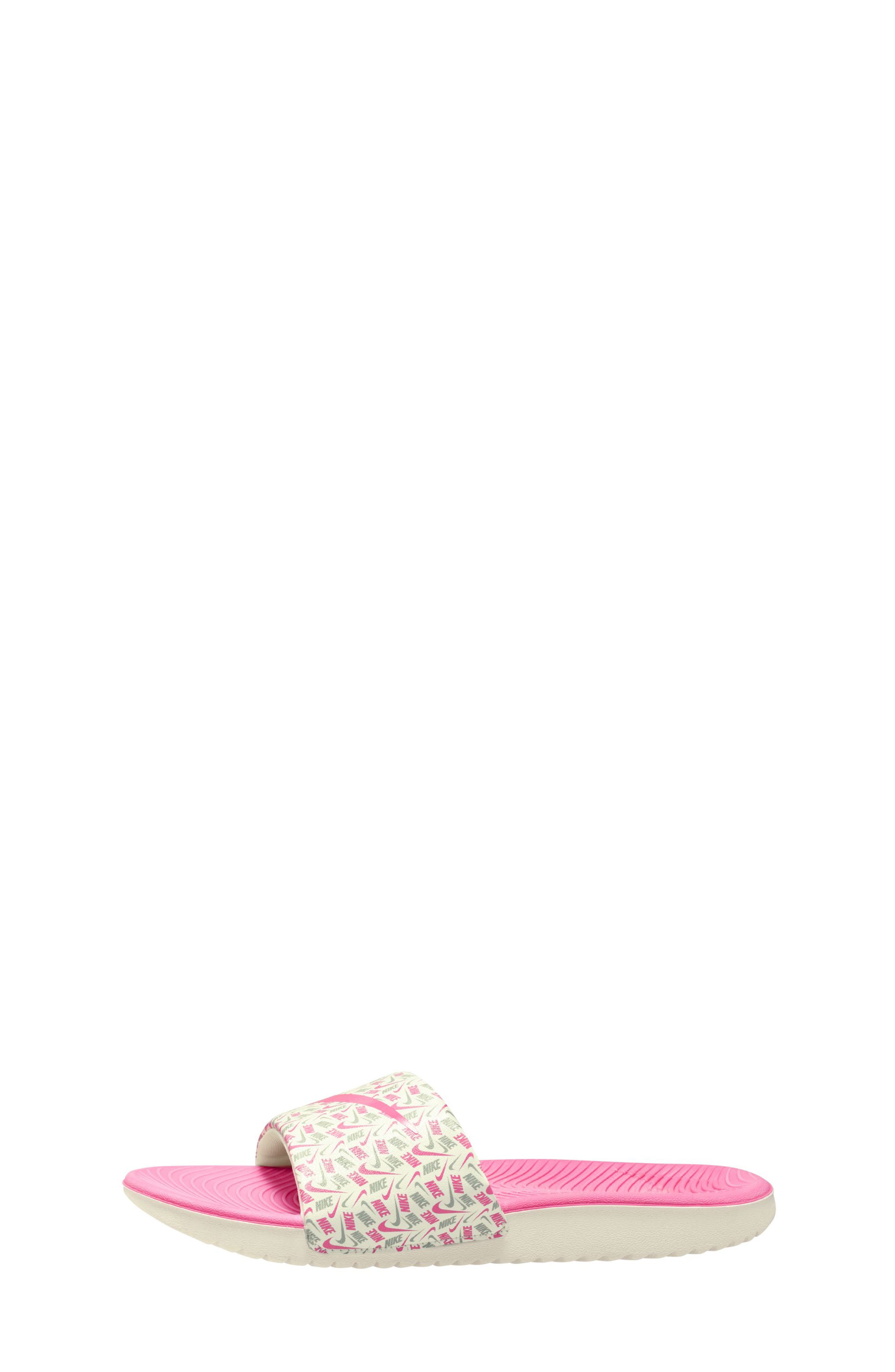 Kawa Slide, Alternate, color, SAIL/ PINK GLOW/ STEAM