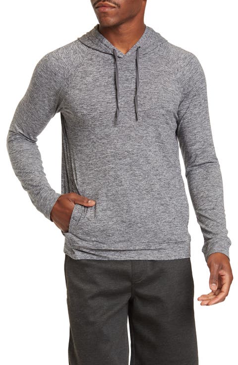 Heathered Raglan Pullover Hoodie